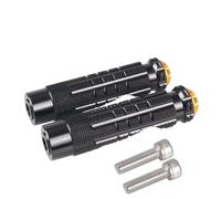 Motorcycle Footrest Efficient Anti Slip Rearset Footrests Foot Rest Motorbike Rear Footpegs Thread Set Pedals For M8/8mm(Black-Gold)