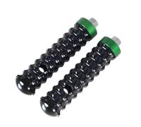 Motorcycle Footrest Efficient Anti Slip Rearset Footrests Foot Rest Motorbike Rear Footpegs Thread Set Pedals(Green)