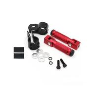 Motorcycle Footrest Foot Pegs 23-27mm Clamp CNC Motorcycle Part Universal Pedals Motorcycles Folded Footrest For Mopeds Scooters Bicycle Motorbike(B Black)