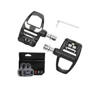 Motorcycle Footrest Foot Pegs BUCKLOS Road Bike Pedals For LOOK KEO Self-locking Pedal Carbon For KEO Bicyle Clipless Pedals For Ultra-Light Nylon Cycling Parts(CRABONwith Cleats4.5)