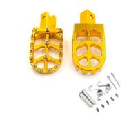 Motorcycle Footrest Foot Pegs For CR For CRF125 250 500 230 For 450R Motorcycle CNC Feet Foot Poses Pegs Pedal Off-Road FootRest Pedals Pit Bike Footpegs(Yellow)