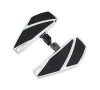 Motorcycle Footrest Foot Pegs For Softail 2018-ON For Sport For Glide For Street Bob Low For Rider For Breakout For RH1250S 2Pcs Front Floorboard Large Footpegs Floorboards(Chrome)