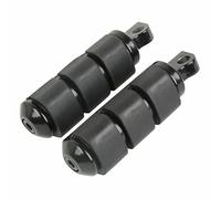 Motorcycle Footrest Foot Pegs For Softail FXST Dyna Low Rider Electra Glide FX XL Sportster Motorcycle Anti Vibration Rubber Footpegs Footrest(Black)