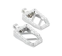 Motorcycle Footrest Foot Pegs For Touring ForRoad King For Sportster 883 Dyna FXDF Softail Chopper Bobber MX Riot Foot Pegs Floorboards Foot Control Footrest(Plating)