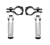 Motorcycle Footrest Foot Pegs Motorcycle Electric CNC Modification Foldable Foot Pedal Rear Foot Support Rear Foot Pedal Bumper Support Rod(Silver)