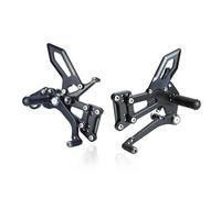 Motorcycle Footrest Foot Pegs S1000RR 2010-2014 For BMW S1000R 2011-2016 Motorcycle CNC Adjustable Footrest Rearset Rider Foot Pegs Aluminum Alloy Accessories(Dark Grey)