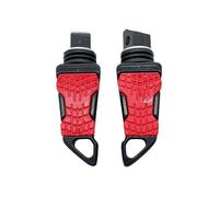 Motorcycle Footrest Foot Pegs Universal Rear Passenger Foot Pegs Pedals Footrest For Scooter ATV E-Bike Front Aluminium Alloy(Red)