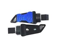 Motorcycle Footrest Foot Pegs Universal Rear Passenger Foot Pegs Pedals Footrest For Scooter ATV E-Bike Front Aluminium Alloy(Blue)