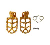 Motorcycle Footrest Footpeg Foot Pegs Rest Pedals | For YAMAHA For Tenere XT600 XT 600 E XTZ XT600Z XTZ600 XT600E LIANGYIM(Gold)