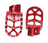 Motorcycle FootRest Footpegs Foot Pegs Pedal For Ya&ma&ha For TTR 90 110 125 TTR250 YZ80 YZ125 YZ250 YZ WR 200 250 500 Motorcycle Foot Pedals(Red)