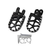 Motorcycle Footrest Footpegs Pedal Parts Compatible With Africa Twin XRV 650 XRV 750 XRV650 XRV750 Bike Models Aftermarket Replacement(Black)