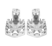 Motorcycle Footrest For CFMOTO CF MOTO 450MT MT450 MT 450 2021-25 Foot Pedals Motorcycle Adjustable Footrest Front Pegs Billet Wide Footpeg Foot Pedals(Silver No Cover)