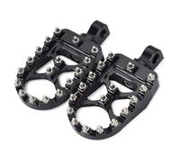 Motorcycle Footrest For Dyna Fat Bob For Softail For Sportster For Street Motocross Accessory Motorcycle CNC Wide Fat Footpegs 360° Roating Foot Pegs Wide Footpegs(Black)