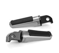 Motorcycle Footrest For FZ1 FZ6 FZ6R XJ6 YZF R3 R15 R25 CNC Aluminum With Rubber Pad Pedals Motorcycle Footrests Foot Pegs Foot Pegs(Dark Grey)