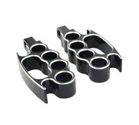Motorcycle Footrest For Road King For Street Glide FLH For Sportster For Dyna 2Pcs Motorcycle CNC Foot Pegs Pedals Footrests Flying Knuckle FootPegs Foot Pegs(B)