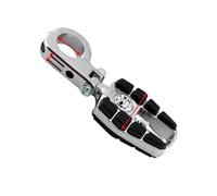 Motorcycle Footrest For Suzuki For Cafe For Racer For Universal Motorcycle 32mm/ 38mm Highway Pegs Engine Guard Bar Clamp Footrest Foot Pegs Pedal(38mm Chrome)