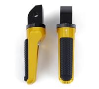 Motorcycle Footrest For Triumph For Bonneville For T100 For T120 For Daytona 675 For Thruxton 1200 For Scrambler 1200XC Speed Street Triple Rear Passenger Footrest Foot Peg(Gold)