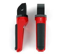 Motorcycle Footrest For Triumph For Bonneville For T100 For T120 For Daytona 675 For Thruxton 1200 For Scrambler 1200XC Speed Street Triple Rear Passenger Footrest Foot Peg(Red)