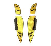 Motorcycle Footrest For XMAX For 300 For 2020-2023 Motorcycle Footpads Front And RearPegs Plate Aluminum Alloy Pedal Modified Skid Proof Footrest(Yellow)