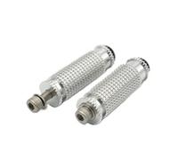 Motorcycle Footrest Motorcycle 8MM Universal Rearset Footrests Knurling Footpeg Foot Pegs Pedal For KAWASAKI Z400 Z6500 Z800 Z900(Silver)