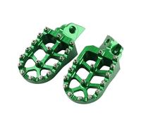 Motorcycle Footrest Motorcycle Accessories Footrest Footpegs Foot Pegs Rests Pedals For Kawasaki KX65 KX80 KX85 KX100 KX112 KLX140 KLX140L KLX140G(Green)