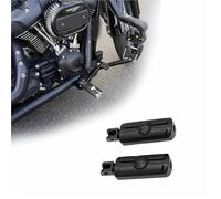 Motorcycle Footrest Motorcycle Accessories For Suzuki For Boulevard M109R 2006-2009 2010 2011 2012 2013 2014 2015 Footpegs Front Driver Foot Rests Pegs Pedal Parts(Black- Silver)
