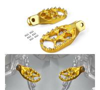 Motorcycle Footrest Motorcycle Enlarged Pedals Accessories For Suzuki DRZ400SM 2005-2016 2017 2018 2019 2020 2021 2022 2023 2024 Wide Foot Pegs Footrest(Yellow)