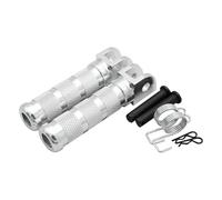 Motorcycle Footrest Motorcycle Front Footrests Accessories For Y-AMAHA YZF-R25 2014 2015 2016 FZS 600 For FAZER 1998-2001 2002 2003 Foot-Peg Foot Rests Pedals(Silver)