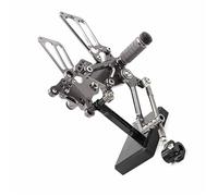 Motorcycle Footrest Motorcycle Rear Set Footrest Foot Peg For MV Agusta F4 / 1000 1998-2005 2006 2007 2008 2009 Adjustable Aluminum Rearset Footpeg(Grey)