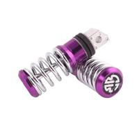 Motorcycle Footrest Motorcycle Universal Accessories Foot Rest Pedal Man Street Motorbike Modification Foot Peg With Spring For Yam&aha For Suzuki(PURPLE)