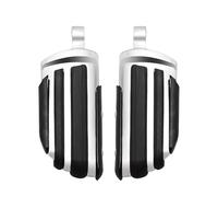 Motorcycle Footrest Motorcycles 25-35mm Clamp Engine Guard Foot Pegs For Yam&aha For Kawasaki For Har&ley Davidson Road King Street Glide 3 Dyna(WHITE)