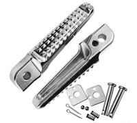 Motorcycle Footrest Pedals Pair Aluminum Alloy Side Pedals with Wear Resistant and Mounting Hardware Suitable for Front and Rear Use