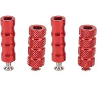Motorcycle Footrests 2 Pair CNC Motorcycle Knurled Shifter Peg Anti-Skid Gear Shift(Red)