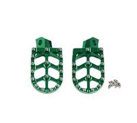 Motorcycle Footrests Footpegs For KX 125 250 500 KDX 200 220 R 200R 220R 250 KDX200 RKX500 HGNMPGVVTZ(Green)