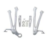 Motorcycle Footrests For Suzuki For GSXR600 For GSXR750 2008 2009 2010 Motorcycle Rear Passenger Foot Pegs Accessories Moto Foot Rests(Silver)
