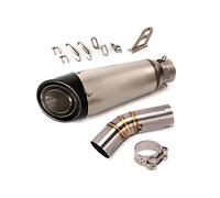 Motorcycle For 959 Panigale 2016 2017 2018 2019 Slip On 60.5mm Exhaust System Muffler Pipe Mid Link Connect Tube Stainless Steel