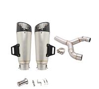 Motorcycle For Aprilia SHIVER 750 SL750 SHIVER750 GT 750GT 2010 2011 2012 2013 2014 2015 2016 Full System Exhaust Escape Moto Double Muffler Slip On