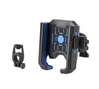 Motorcycle For bike Phone Mount with Quick Release One Hand Operation and Secure, Compatible with Cell Phones from 4 7 to 7 2 Inches for Road Stability (Blue)