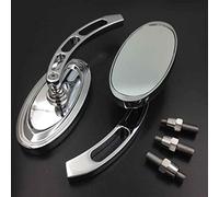 Motorcycle For CBR600 900 929 954 1000RR 1999 2000 2001 2002 2003 2004 2005 2006 2007 1Pair Oval Chrome Rearview Mirrors Parts