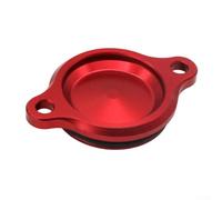 Motorcycle For CNC Aluminum Alloy Oil Filter Cover Cap for Super 50/110, Cross 50/110, Monkey 125, Dax 125, MSX125 Grom, CT125 For Hunter(red)