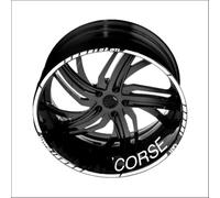 Motorcycle For Ducati For Monster For Multistrada-Performance Racing Rim Sticker Wheel Decal Corse(Color5)
