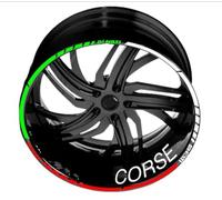 Motorcycle For Ducati For Monster For Multistrada-Performance Racing Rim Sticker Wheel Decal Corse(Color4)