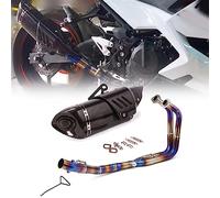 Motorcycle For Kawasaki For Ninja 400 Z400 For Z 2017 2018 2019 2020 Exhaust Full Systems Modified Titanium Alloy Front Link Pipe 51mm Muffler