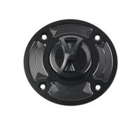 Motorcycle For Suzuki For HAYABUSA GSXR 1300 1999-2007 2000 2001 2002 2003 2004 2005 2006 Keyless Motorcycle Fuel Gas Tank Cap Cover(Black)
