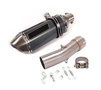Motorcycle For Suzuki SV650 2003-2015 Exhaust System Middle Connect Link Pipe Slip On 51mm Muffler Tips Escape Stainless Steel