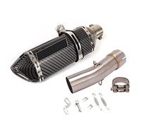 Motorcycle For Suzuki SV650 2003-2015 Exhaust System Middle Connect Link Pipe Slip On 51mm Muffler Tips Escape Stainless Steel