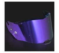 Motorcycle for The Thunder FF805/FIM805 Visor Single-Aperture Lens Motorcycle Helmet Visor(Black)(Electroviolet)