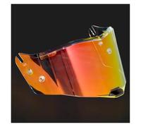 Motorcycle for The Thunder FF805/FIM805 Visor Single-Aperture Lens Motorcycle Helmet Visor(Black)(Revo Aurora Red)