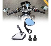 Motorcycle For XJ6 FZ8 FZ6 MT-09 MT-07 MT-03 XSR700 XSR900 Black Aluminium Handlebar End Side Mirror W/ 16mm Bolt-on