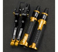Motorcycle For Yamaha DT125R 1988 Aluminum Brake Clutch Levers Handlebar Hand Grips Ends(Gold2)